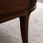 Кофейный стол овальный из дерева с 2-мя ящиками Coffee Walnut Table варинант исполнения - 10 | Loft Concept в Краснодаре