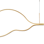 Подвесной светильник волнообразный изогнутый на двух тросах 103 см Spiral Lighting варинант исполнения - 2 | Loft Concept в Краснодаре