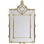 Зеркало прямоугольное Golden Classic Ornament Mirror варинант исполнения - 2 | Loft Concept в Краснодаре