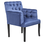 Кресло Addison Chic Armchair deep blue velour варинант исполнения - 1 | Loft Concept в Краснодаре