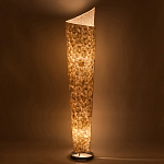 Торшер из перламутра на металлическом каркасе Indonesian Lamps варинант исполнения - 4 | Loft Concept в Краснодаре