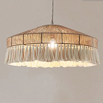 Люстра круглая плетеная с кисточками Dome Sun Glow варинант исполнения - 3 | Loft Concept в Краснодаре