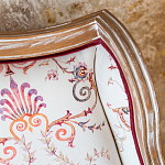 Трехместный диван из массива бука бежевый с растительным орнаментом Raffael Renaissance Beige Sofa варинант исполнения - 3 | Loft Concept в Краснодаре