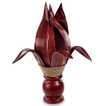 Настольная лампа красная INDONESIAN LAMPS варинант исполнения - 1 | Loft Concept в Краснодаре