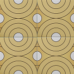 Дизайнерская плитка с узором Диски варинант исполнения - 1 | Loft Concept в Краснодаре