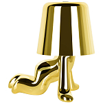 Настольная лампа фигурная цвета золото с гладким абажуром Высота 17 см Sophia варинант исполнения - 4 | Loft Concept в Краснодаре