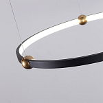 Люстра подвесная светодиодная черный металл Ring Horizontal варинант исполнения - 10 | Loft Concept в Краснодаре
