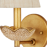 Бра из кованого железа с отделкой плетеной веревкой и сусальным золотом Parisian Style варинант исполнения - 2 | Loft Concept в Краснодаре