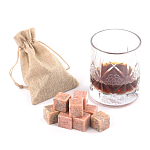 Камни для охлаждения виски из розового мрамора Natural Stone Cube варинант исполнения - 5 | Loft Concept в Краснодаре