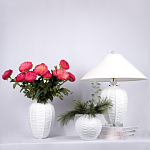 Настольная лампа керамическая с абажуром Valencia варинант исполнения - 3 | Loft Concept в Краснодаре