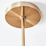 Люстра линейная с 2-мя белыми плиссированными тканевыми абажурами Combination варинант исполнения - 1 | Loft Concept в Краснодаре