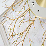 Часы настенные из металла золотые с белым циферблатом Current Time варинант исполнения - 3 | Loft Concept в Краснодаре