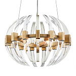 Люстра круглая с прозрачными элементами в форме полумесяца Crystal Crescent варинант исполнения - 2 | Loft Concept в Краснодаре