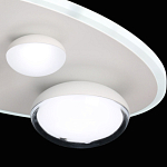 Потолочный светильник овальной формы белого цвета с 4-мя лампами Lunar Pebbles варинант исполнения - 8 | Loft Concept в Краснодаре