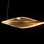 Люстра линейная с изогнутым плафоном Wave Line варинант исполнения - 7 | Loft Concept в Краснодаре