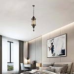 Подвесной светильник с янтарным стеклянным плафоном Amber Queen варинант исполнения - 2 | Loft Concept в Краснодаре