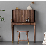 Табурет деревянный на золотистых ножках Moon Walnut Furniture варинант исполнения - 2 | Loft Concept в Краснодаре