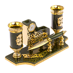 Настольный письменный набор из нефрита с ножом для бумаг в подарочной коробке Maecenas варинант исполнения - 2 | Loft Concept в Краснодаре