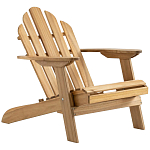 Уличное кресло из массива акации Adirondack Wooden Chair Natural варинант исполнения - 1 | Loft Concept в Краснодаре