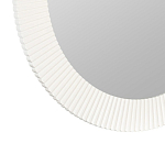 Зеркало в круглой фактурной раме Mirror Modern Texture белое варинант исполнения - 2 | Loft Concept в Краснодаре