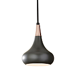  Подвесной светильник с каплевидным плафоном темного цвета Feiss варинант исполнения - 1 | Loft Concept в Краснодаре