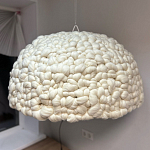 Вязаный подвесной светильник из шерсти Dome Wool Lamp  варинант исполнения - 2 | Loft Concept в Краснодаре