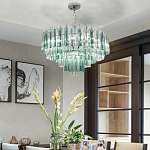 Дизайнерская люстра AQUA Blue Lagoon бирюзовое стекло несколько ярусов варинант исполнения - 5 | Loft Concept в Краснодаре