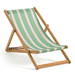 Шезлонг из акации и ткани Argentina варинант исполнения - 1 | Loft Concept в Краснодаре