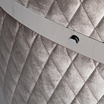 Стул серый велюровый со стеганной спинкой Focus on Convenience варинант исполнения - 3 | Loft Concept в Краснодаре