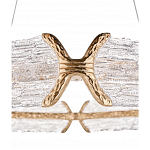 Люстра кольцевая с текстурным природным рисунком IceFlame варинант исполнения - 1 | Loft Concept в Краснодаре