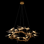 Люстра подвесная с прозрачными стеклянными птичками на ветвях Диаметр 100 см Serip Voa варинант исполнения - 5 | Loft Concept в Краснодаре