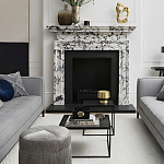 Комплект столиков с квадратными столешницами черные Black Table Combination варинант исполнения - 2 | Loft Concept в Краснодаре