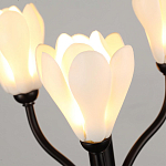 Настольная лампа с ветвями и белыми фарфоровыми цветами Floralis варинант исполнения - 5 | Loft Concept в Краснодаре