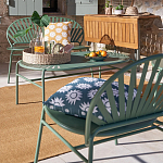 Зелёная скамья из стали Goodwin Metal Bench Green варинант исполнения - 7 | Loft Concept в Краснодаре