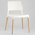 Пластиковый стул на ножках из массива бука Ferret White 4 шт варинант исполнения - 2 | Loft Concept в Краснодаре