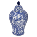 Ваза с крышкой в китайском стиле Гранатовое дерево Blooming Pomegranate варинант исполнения - 1 | Loft Concept в Краснодаре