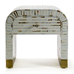 Тумбочка прикроватная Amo Bone Inlay Bedside Almond варинант исполнения - 1 | Loft Concept в Краснодаре