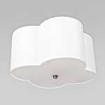 Потолочный светильник с белым волнистым плафоном из ткани Vitorino варинант исполнения - 3 | Loft Concept в Краснодаре