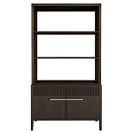 Стеллаж Primo с ящиками Темный орех варинант исполнения - 8 | Loft Concept в Краснодаре