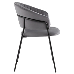 Стул в велюре серого цвета Horizon варинант исполнения - 3 | Loft Concept в Краснодаре