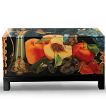 Комод чёрный с росписью Натюрморт Still life варинант исполнения - 1 | Loft Concept в Краснодаре