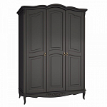 Шкаф черный из массива бука в стиле прованс Black Provence варинант исполнения - 2 | Loft Concept в Краснодаре