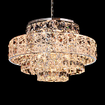 Люстра хрустальная в неоклассическом стиле на серебристом каркасе Majesty варинант исполнения - 2 | Loft Concept в Краснодаре