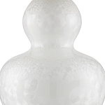 Настольная лампа фарфоровая с плиссированным конусовидным абажуром White Glaze варинант исполнения - 1 | Loft Concept в Краснодаре