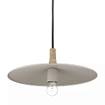 Подвесной светильник круглый в сочетании дерева и металла Space варинант исполнения - 3 | Loft Concept в Краснодаре