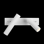 Бра с двумя цилиндрическими повортными спотами белого цвета Trumpet tube варинант исполнения - 7 | Loft Concept в Краснодаре