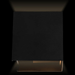 Уличный настенный светильник светодиодный формы куб черного цвета из металла Urban Minimalist варинант исполнения - 2 | Loft Concept в Краснодаре