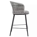 Стул барный с декоративным плетением на спинке и подлокотниках Chair Weave варинант исполнения - 1 | Loft Concept в Краснодаре