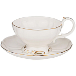 Чайный набор  белого цвета из фарфора на 6 персон 12 предметов Shine Porcelain варинант исполнения - 1 | Loft Concept в Краснодаре