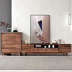 Тумба под телевизориз массива дерева TV Stand made of Walnut Wood варинант исполнения - 2 | Loft Concept в Краснодаре